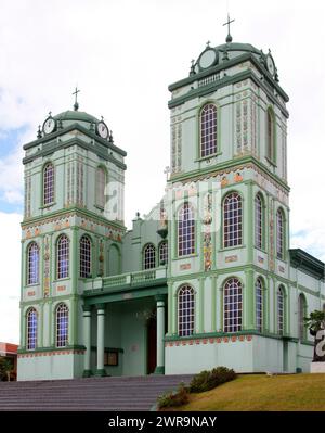 Église Iglesia de Sarchi, Sarchi, hauts plateaux centraux, Costa Rica. Banque D'Images