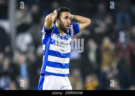 Doetinchem, Nederland. 11 mars 2024. DOETINCHEM, 11-03-2024, Stadium de Vijverberg, football, Néerlandais Eredivisie, saison 2023/2024, match entre de Graafschap et Jong Ajax. Joueur de Graafschap Mimoun Mahi crédit : Pro Shots/Alamy Live News Banque D'Images