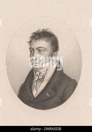 Portrait de Cécile Stanislas Xavier de Girardin, imprimeuse : Ambroise Tardieu, Paris, 1820 - 1821, papier, gravure, hauteur 212 mm × largeur 133 mm, impression Banque D'Images