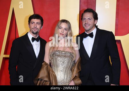 Josey McNamara, Margot Robbie und Tom Ackerley BEI der Vanity Fair Oscar Party 2024 anlässlich der 96. Oscar-Verleihung im Wallis Annenberg Centre pour les arts de la scène Beverly Hills, 10.03.2024 Banque D'Images