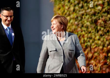 Marjan Saric, Angela Merkel - Treffen der dt. Bundeskanzlerin mit dem Ministerpraesidenten slowenischen, Bundeskanzleramt, 12. Oktober 2018, Berlin (n Banque D'Images