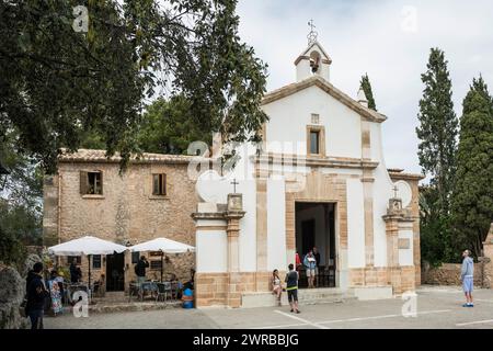 Chapelle, chapelle de pèlerinage, Esglesia de Nostra Senyora dels Angels, Calvaire, Pollensa, Pollença, Serra de Tramuntana, Majorque, Majorque, Baléares Banque D'Images