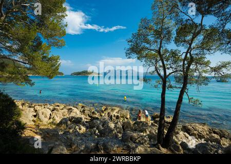 Platja Formentor, Cape Formentor, Port de Pollença, Serra de Tramuntana, Majorque, Majorque, Îles Baléares, Espagne Banque D'Images