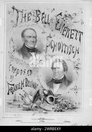 The Bell and Everett schottisch, Brown, Francis H. (compositeur), Firth, Pond & Co, New York, 1860., États-Unis, histoire, Guerre civile, 1861-1865, chansons et musique Banque D'Images