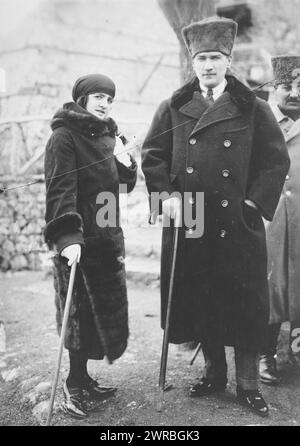 Mustapha Kemal & Wife, 1923., Atatürk, Kemal, 1881-1938, Turquie, tirages photographiques, 1920-1930., tirages photographiques, 1920-1930, 1 tirage photographique Banque D'Images