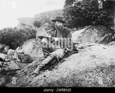 Gettysburg, Pennsylvanie Alfred R. Waud, artiste de Harper's Weekly, croquis sur le champ de bataille, photographie du principal théâtre oriental de la guerre, Gettysburg, juin-juillet 1863., O'Sullivan, Timothy H., 1840-1882, photographe, 1863 juillet., États-Unis, histoire, Guerre civile, 1861-1865, Communications, négatifs en verre, 1860-1870, stéréographies, 1860-1870, 1 négatif : verre, stéréographe, collodion humide, 4 x 10 po Banque D'Images