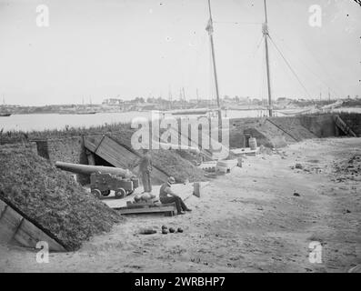 Gloucester, Virginie. Batterie d'eau, Barnard, George N., 1819-1902, photographe, 1862 mai., États-Unis, histoire, Guerre de Sécession, 1861-1865, négatifs verre, 1860-1870, stéréographies, 1860-1870, 1 négatif : verre, stéréographe, collodion humide, 4 x 10 po Banque D'Images