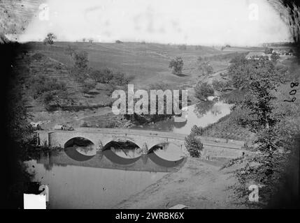 Antietam, Md. Une autre vue du pont d'Antietam, photographie du principal théâtre oriental de la guerre, bataille d'Antietam, septembre-octobre 1862., Gibson, James F., 1828-, photographe, 1862 septembre., États-Unis, histoire, guerre civile, 1861-1865, transport, stéréographies, 1860-1870., stéréographies, 1860-1870, négatifs collodion humide, 1 négatif : verre, collodion humide Banque D'Images