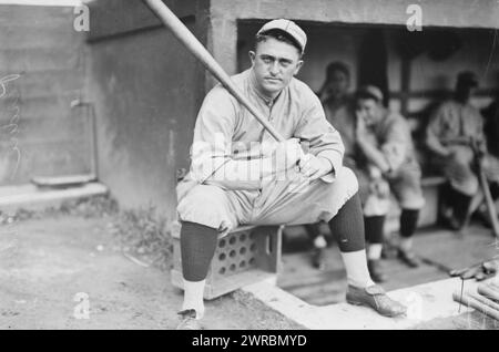 Hub perdue, fourni Louis NL (baseball), photographie montre le joueur de baseball Herbert Rodney perdue (1882-1968), qui a été lanceur dans les ligues majeures de 1911 à 1915., 22 août 1914 (date créée ou publiée plus tard par bain., Glass négatifs, 1 négatif : Glass Banque D'Images