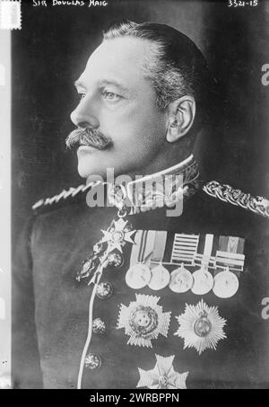 Sir Doug. Haig, la photographie montre le maréchal Douglas Haig, 1er comte Haig (1861-1928), qui a servi comme officier supérieur britannique pendant la première Guerre mondiale, entre env. 1910 et env. 1915, négatifs en verre, 1 négatif : verre Banque D'Images