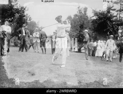 W. Hagen, photographie montre le golfeur Walter Charles Hagen (1892-1969)., entre env. 1910 et env. 1915, négatifs en verre, 1 négatif : verre Banque D'Images