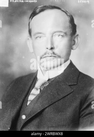 Dr Meyer-Gerhard, photographie montre Dr Anton Meyer-Gerhard, l'émissaire spécial du comte von Bernstorff, ambassadeur d'Allemagne à Washington., 1915 juin 28, négatifs en verre, 1 négatif : verre Banque D'Images