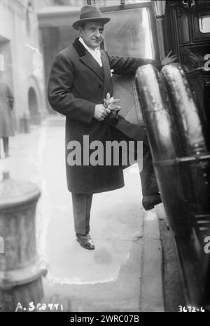 A. Scotti, photographie montre Antonio Scotti (1866-1936) un chanteur italien d'opéra baryton qui est apparu au New York Metropolitan Opera pendant plus de trente-trois saisons., entre CA. 1910 et env. 1915, négatifs en verre, 1 négatif : verre Banque D'Images