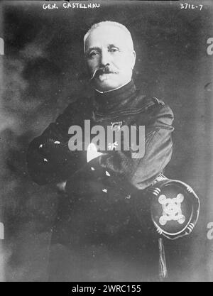 Gen. Castelnau, photographie montre le général français Noël Édouard Marie Joseph, vicomte de Curières de Castelnau (1851-1944), qui a servi pendant la première Guerre mondiale, entre env. 1910 et env. 1920, négatifs en verre, 1 négatif : verre Banque D'Images