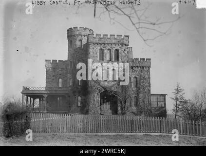 Château de Libby, ft. Washington Heights, entre env. 1915 et env. 1920, négatifs en verre, 1 négatif : verre Banque D'Images