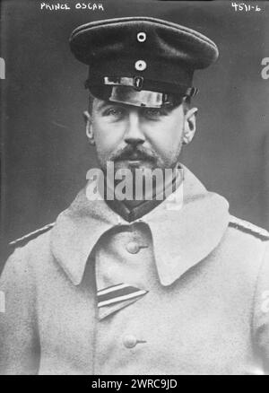 Prince Oscar, photographie montre Prince Oskar de Prusse (1888-1958)., entre env. 1915 et env. 1920, négatifs en verre, 1 négatif : verre Banque D'Images