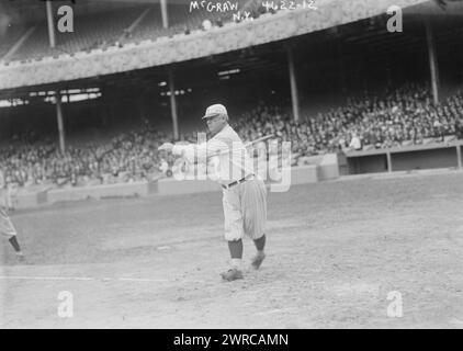 John McGraw, New York NL (baseball), 1918, négatifs en verre, 1 négatif en verre Banque D'Images