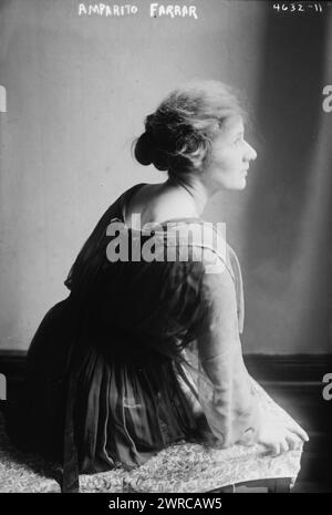 Amparito Farrar, photographie montre le chanteur d'opéra soprano Amparito Farrar (1893-1989)., entre env. 1915 et env. 1920, négatifs en verre, 1 négatif : verre Banque D'Images