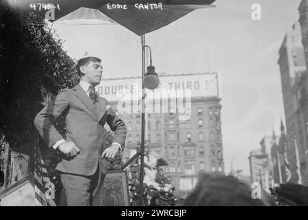 Eddie Cantor, photographie montre le chanteur Eddie Cantor (vers 1892-1964)., entre env. 1915 et env. 1920, négatifs en verre, 1 négatif : verre Banque D'Images