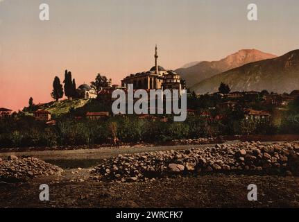 Mosquée Yıldırım Beyazıt, Bursa, Turquie, entre env. 1890 et env. 1900., Turquie, Bursa, couleur, 1890-1900 Banque D'Images