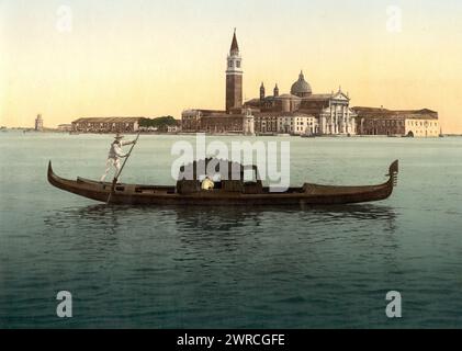 Isola San Georgio, Venise, Italie, entre env. 1890 et env. 1900., Italie, Venise, couleur, 1890-1900 Banque D'Images