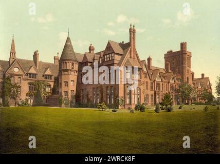 Girton College, Cambridge, Angleterre, entre CA. 1890 et env. 1900., Angleterre, Cambridge, couleur, 1890-1900 Banque D'Images