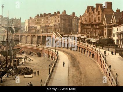 New Road, Ramsgate, Angleterre, entre CA. 1890 et env. 1900., Angleterre, Ramsgate, couleur, 1890-1900 Banque D'Images