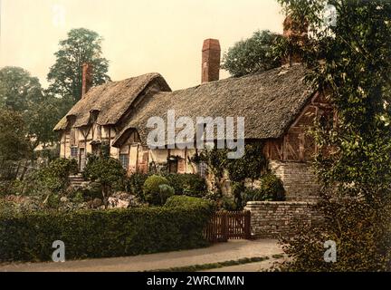 Ann Hathaway's Cottage, Stratford-on-Avon, Angleterre, entre CA. 1890 et env. 1900., Angleterre, Stratford-upon-Avon, Color, 1890-1900 Banque D'Images