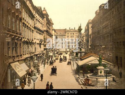 Le Graben, Vienne, Australie-Hongrie, entre CA. 1890 et env. 1900., Color, 1890-1900 Banque D'Images