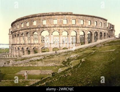 Pola, l'arène, Istrie, Austro-Hongrie, entre CA. 1890 et env. 1900., Color, 1890-1900 Banque D'Images