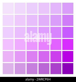 Purple Hues Color palette Array. SPE 10. Illustration de Vecteur