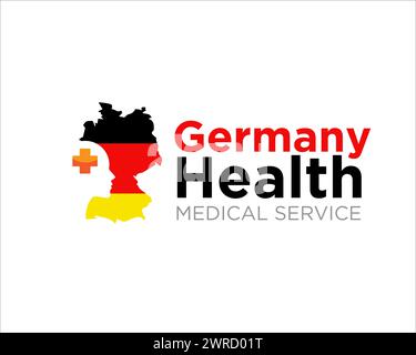 allemagne mind health logo designs pour medical consult logo Illustration de Vecteur