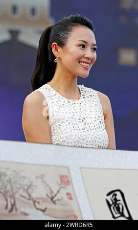 Zhengzhou, Chine. 12 mars 2024. L'actrice Zhang Ziyi assiste à un événement de célébration dans une propriété de Zhengzhou, en Chine, le 17 août 2013. (Photo de Costfoto/NurPhoto) crédit : NurPhoto SRL/Alamy Live News Banque D'Images