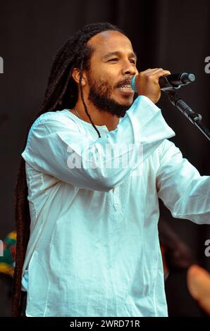 Ziggy Marley, V2011, Hylands Park, Chelmsford, Essex, Grande-Bretagne - 20 août 2011 Banque D'Images