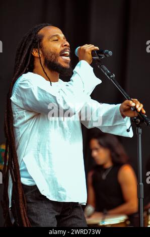 Ziggy Marley, V2011, Hylands Park, Chelmsford, Essex, Grande-Bretagne - 20 août 2011 Banque D'Images