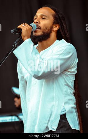 Ziggy Marley, V2011, Hylands Park, Chelmsford, Essex, Grande-Bretagne - 20 août 2011 Banque D'Images