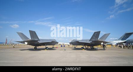 USAF F-35A Lighting au Singapore Airshow 2024 Banque D'Images