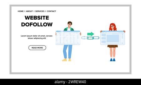 nofollow site web vecteur dofollow Illustration de Vecteur