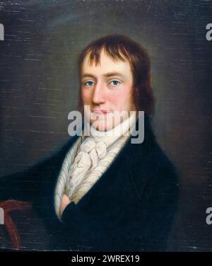 William Wordsworth (1770-1850), poète romantique anglais, portrait peint à l'huile sur toile par William Shuter, 1798 Banque D'Images