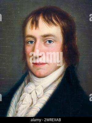 William Wordsworth (1770-1850), poète romantique anglais, portrait peint à l'huile sur toile par William Shuter, 1798 Banque D'Images