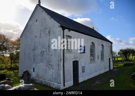 La chapelle Gellionnen classée Grade II, également connue sous le nom de « chapelle blanche », a été construite en 1692 et reconstruite en 1801. Crédit : Duncan Thomas/Majestic Media. Banque D'Images