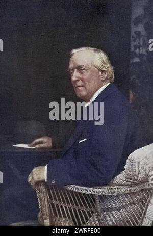 Herbert Henry Asquith 1. Comte d'Oxford et Asquith 1852 bis 1928 britischer libéral premier ministre / Herbert Henry Asquith 1er comte d'Oxford et Asquith 1852 à 1928 premier ministre libéral britannique D'après le livre L'année 1912 illustré publié Londres 1913, Historisch, digital restaurierte Reproduktion von einer Vorlage aus dem 19. Jahrhundert, date du dossier non précisée, Banque D'Images