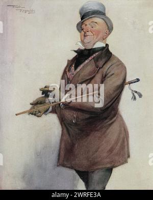 M. Micawber de la peinture de Frank Reynolds de l'ouvrage L'année 1912 illustré publié Londres 1913, Historisch, digital restaurierte Reproduktion von einer Vorlage aus dem 19. Jahrhundert, date du dossier non précisée, Banque D'Images