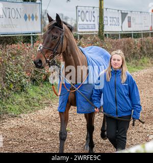 Hippodrome de Wincanton, jeudi 3 février 2022 - première course Banque D'Images