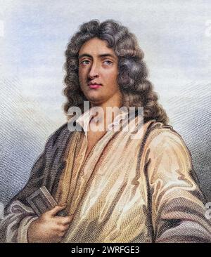 Anthony Ashley Cooper 1er comte de Shaftesbury 1621 - 1683 auch 2e baronnet und the Lord Ashley Englischer Politiker des Interregnums / Anthony Ashley Cooper 1er comte de Shaftesbury 1621 - 1683 également 2e baronnet et Lord Ashley politicien anglais de l'Interregnum gravé par Rivers à partir du livre un catalogue des auteurs royaux et nobles volume III publié en 1806, Historisch, digital restaurierte Reproduktion von einer Vorlage aus dem 19. Jahrhundert, date du dossier non précisée, Banque D'Images