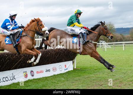 Troisième course à Wincanton, le 3 février 2022, handicap Steeple Chase Banque D'Images