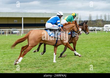 Troisième course à Wincanton, le 3 février 2022, handicap Steeple Chase Banque D'Images