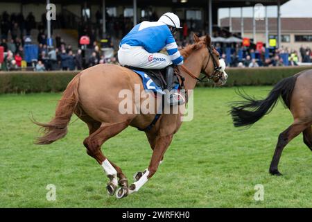 Troisième course à Wincanton, le 3 février 2022, handicap Steeple Chase Banque D'Images