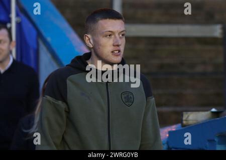 Rogan Ravenhill de Barnsley arrive lors du match de Sky Bet League 1 Carlisle United vs Barnsley à Brunton Park, Carlisle, Royaume-Uni, le 12 mars 2024 (photo par Alfie Cosgrove/News images) Banque D'Images