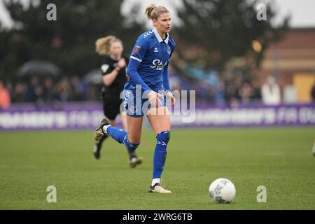 Everton FC contre Chelsea FC Womens FA Cup Walton Hall Park Stadium LIVERPOOL ANGLETERRE 10 mars 2024 Justine Vanaevermaet d'Evertonpendant le match de FA Cup féminin entre Everton FC et Chelsea FC au Walton Hall Park Stadium Liverpool le 10 mars 2024 à Birkenhead, Angleterre. Photo Alan Edwards Banque D'Images